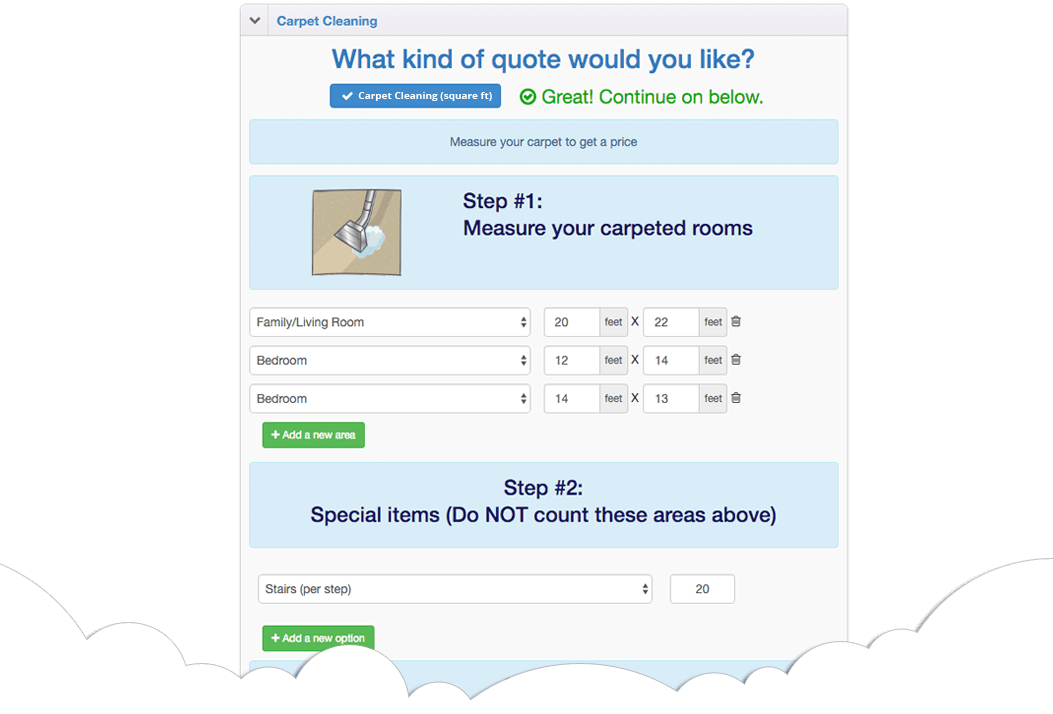 Carpet Cleaning Bidding Software